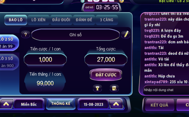 Những thể loại lô đề được yêu thích nhất tại cổng game 789club