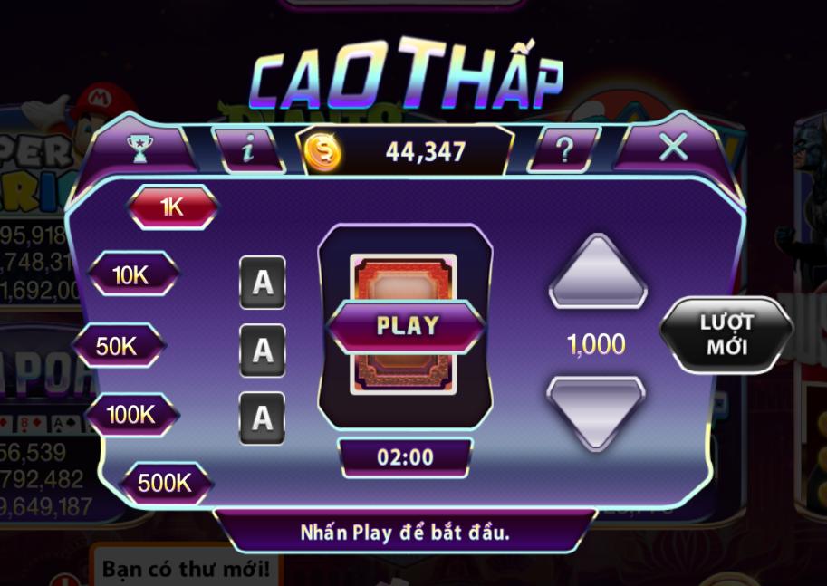 Một số lưu ý khi chơi mini game Cao thấp 789club