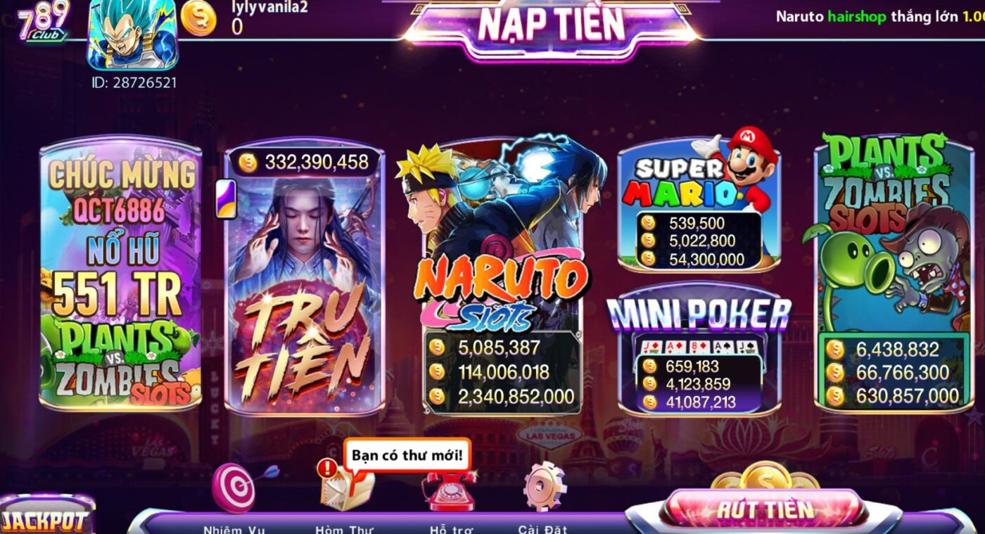 Giới thiệu Game Naruto Slots 789Club