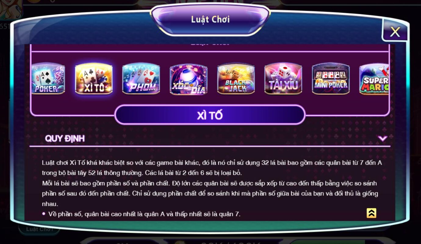 Chi tiết luật chơi game bài Xì tố 789club đơn giản
