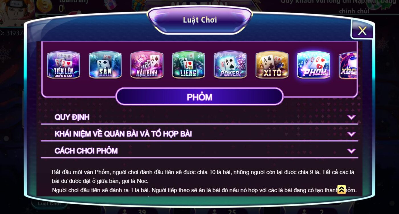 Cách chơi game bài Phỏm siêu đơn giản siêu hiệu quả tại 789Club