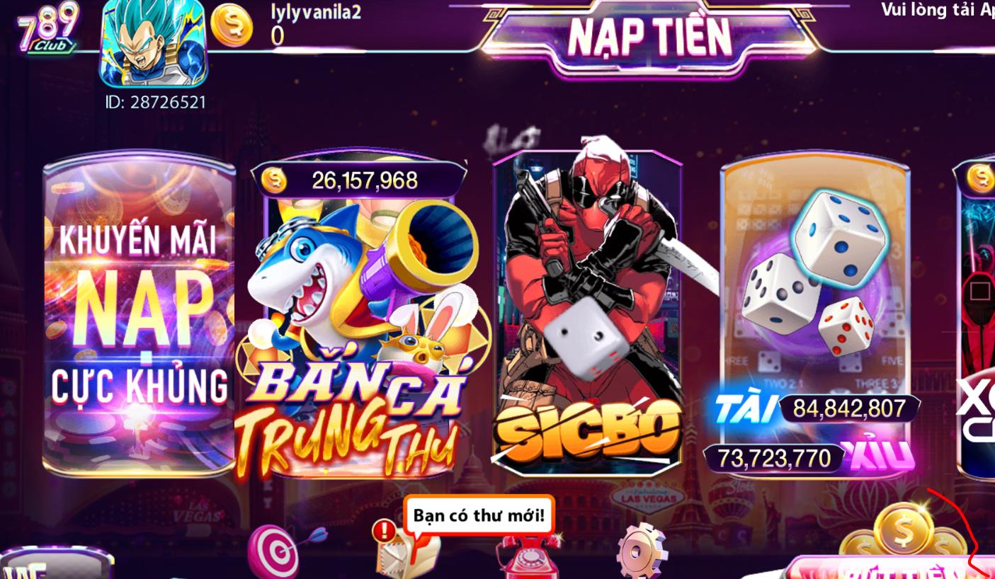 Giới thiệu về game cược Sicbo 789Club apk